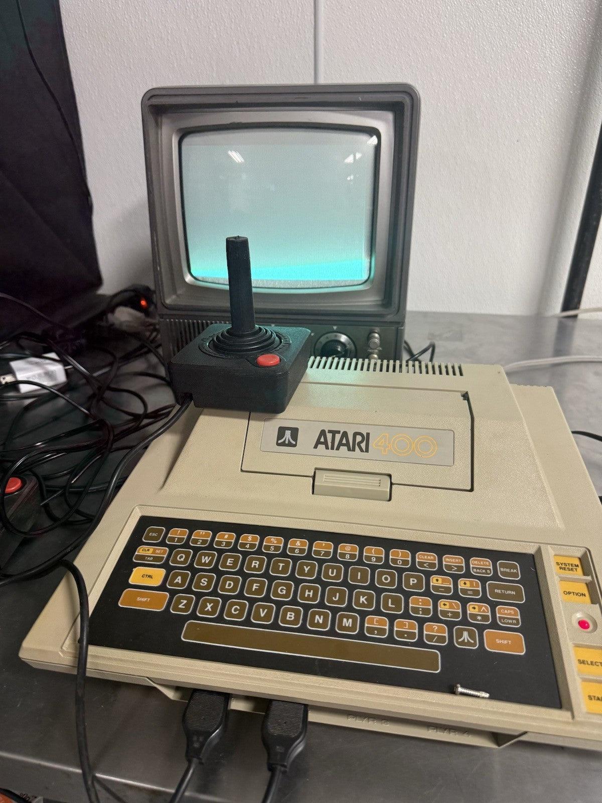 Atari 400 Bundle w/ BASIC Cartridge, Joysticks, Manuals, Tennis - Fully Tested