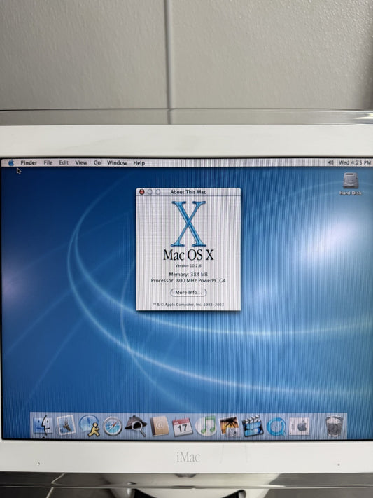 Apple iMac G4 15” Flowerpot – Clean, Boots to OS X – Mouse, Keyboard Incl