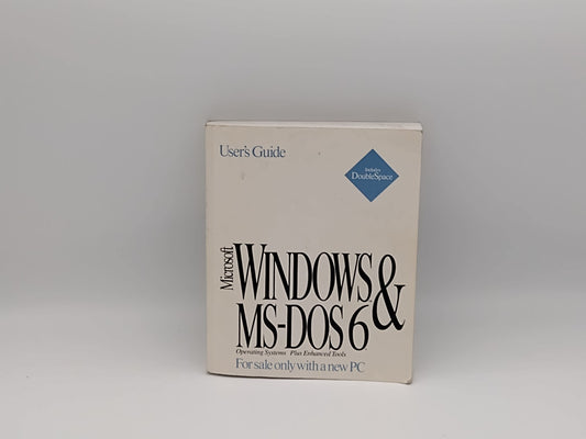 MICROSOFT WINDOWS & MS-DOS 6 User's Guide 1993 computer book vtg