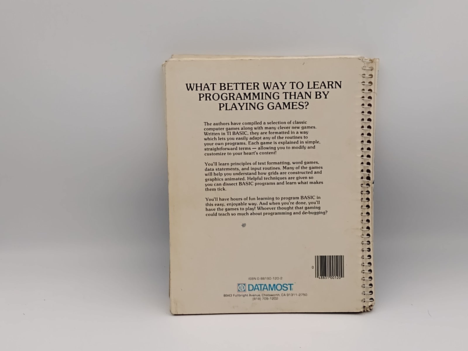 Games TIs Play 1983 By Scott L. Singer and Tony E. Bartels