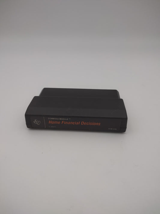 Home Financial Decision Texas Instruments TI-99/4a Command Module Game Cartridge