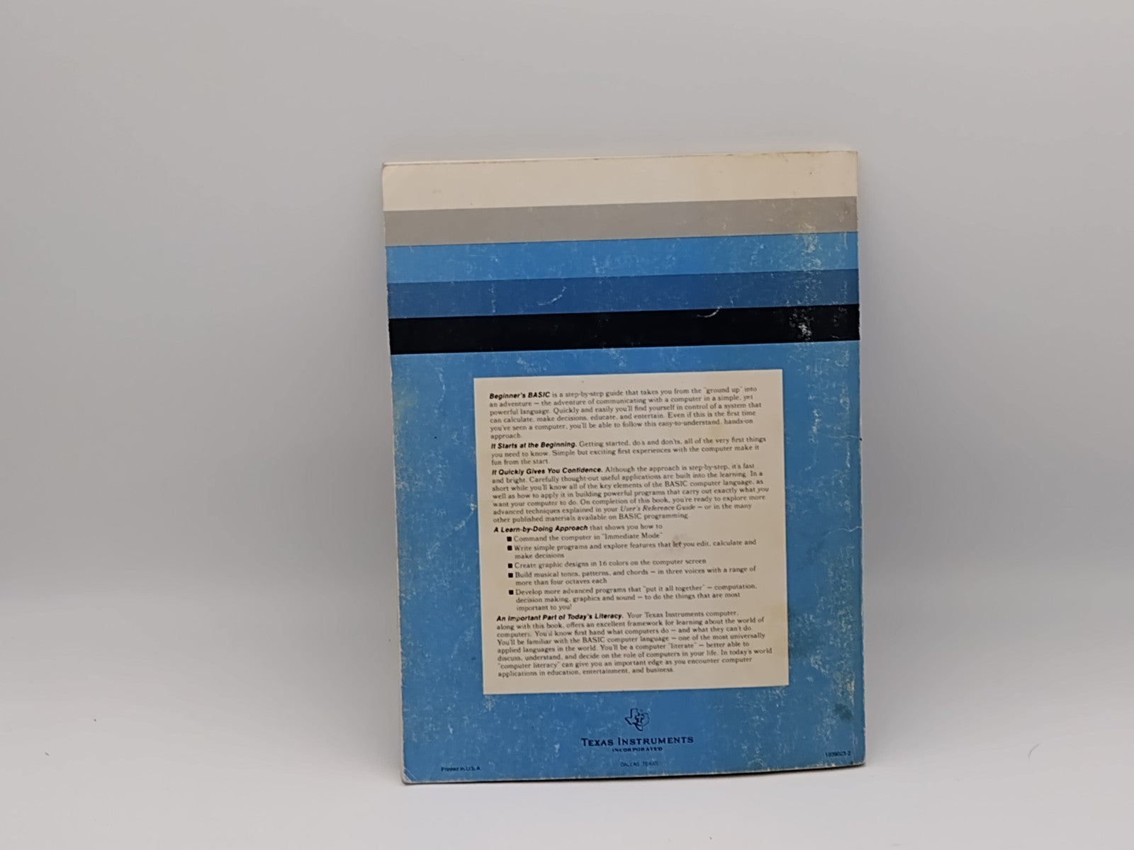 1981 Texas Instruments TI-99/4A Computer Beginner's Basic 1981