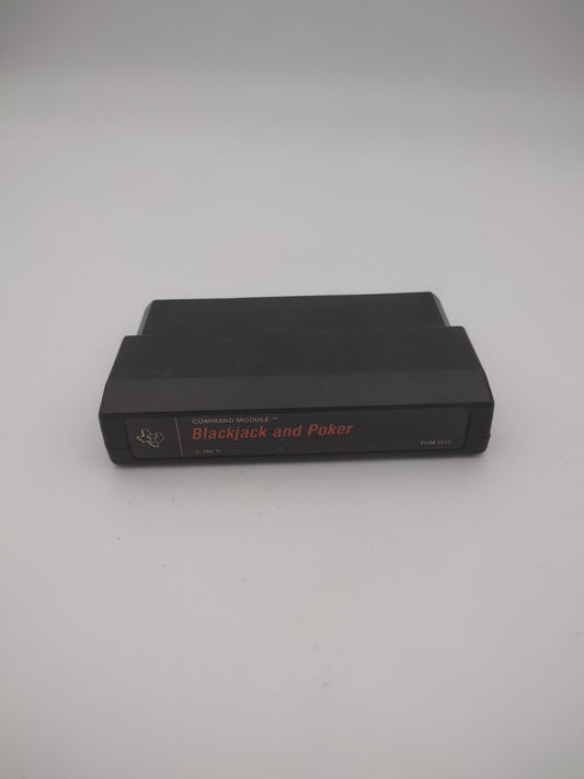 Blackjack And Poker Texas Instruments TI-99/4a Command Module Game Cartridge